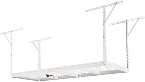 VEVOR Overhead Garage Storage Rack, 3x8 Ceiling Racks, Heavy Duty Adjustable ...