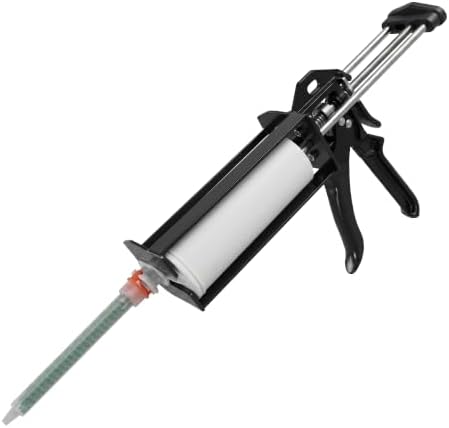 250ml Dual Cartridge Adhesive Dispenser Gun 10:1 Mix Ratio Black