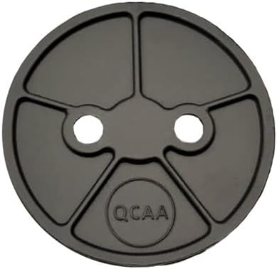 QCAA Heavy Duty Solid Metal Closet Rod Socket Set, 1-3/8'', Satin Nic...
