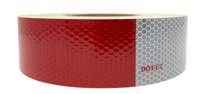 2" x150' roll DOT-C2 Premium Reflective Safety Conspicuity Tape Truc...