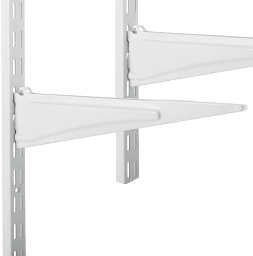 Menkxi 20 Pcs Track Locking Shelf Bracket, 12 Inch
