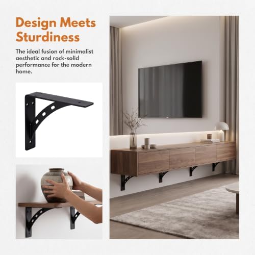 4-Pack Countertop Support Brackets 9"x8"x2"
