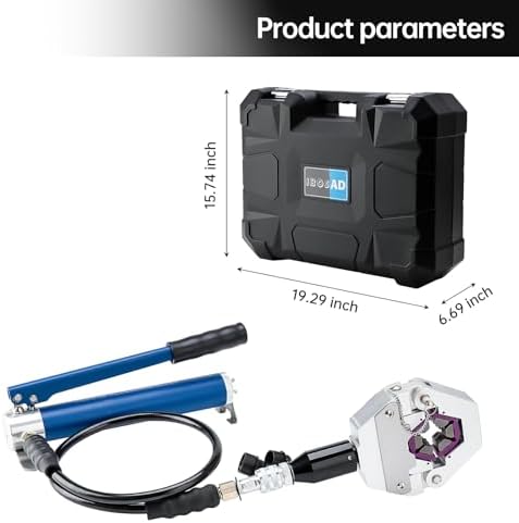 Hydraulic Hose Crimper Hydra-Krimp 71500 Manual A/C Hose Crimper Kit Air Cond...
