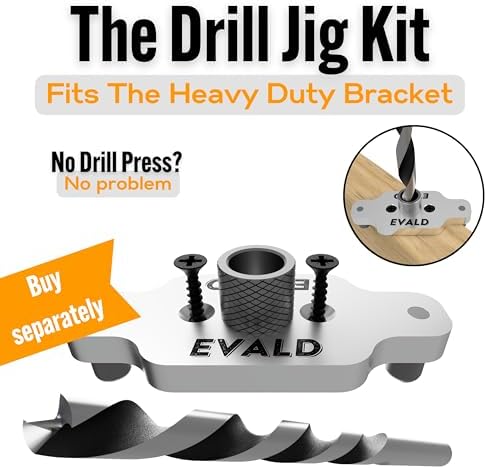 EVALD Heavy Duty Floating Shelf Brackets 8 Inch, Hidden Shelf Brackets with S...