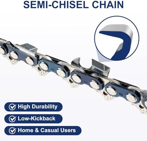4 Pack 20 Inch Chainsaw Chain.325".050" 80DL Fit Husqvarna 450 Ranc...