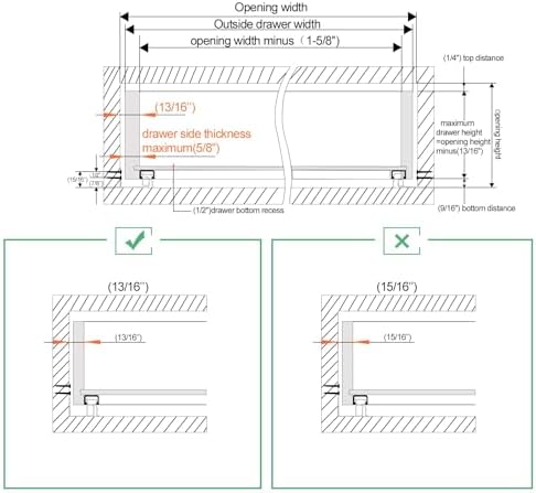 Undermount Drawer Slides HLC Undermount Soft Close Drawer Slides 9 inch 6 Pai...
