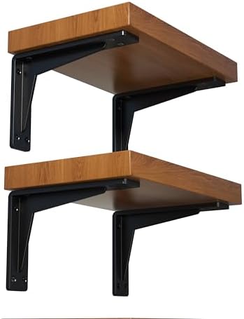 NEODROP 4-Pack 16 Inch Heavy Duty Shelf Brackets, Premium Metal Wall Bracket ...