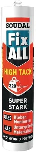 Soudal 118624 Adhesive "Fix All High Tack" 420g with high initial a...