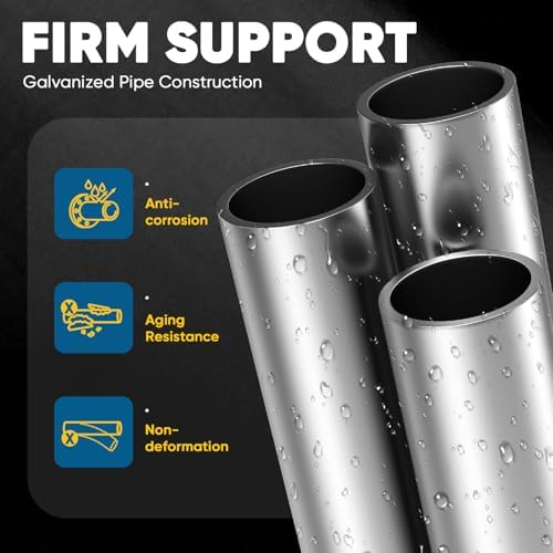Quictent 10x20 ft Heavy Duty Carport Canopy Galvanized Car Tent Outdoor Garag...