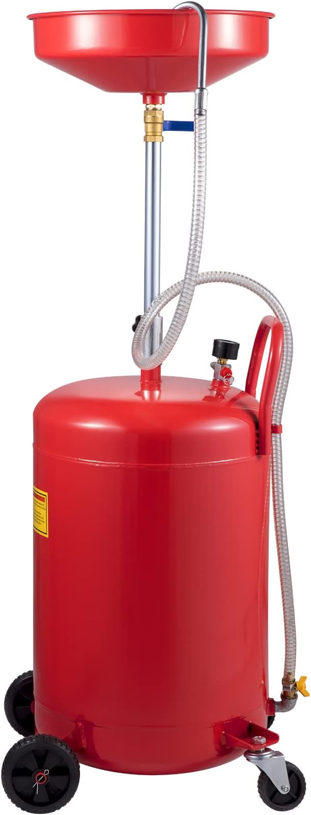 VEVOR 20-Gallon Waste Oil Drain Tank, Air Operated Portable Oil Drainer