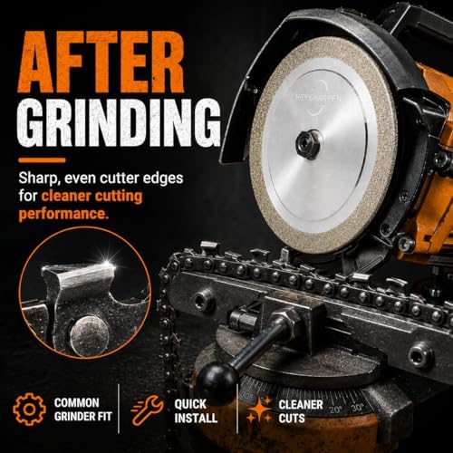 CBN Chainsaw Grinding Wheel 5-3/4", 7/8" Arbor, 3/16" Thick, f...