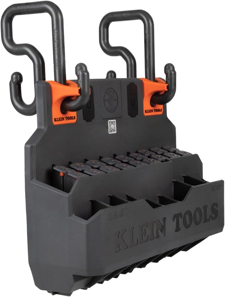 Klein Tools BC501S S-Hook Hard Tool Storage Module, 18 Compartments, Magnetic...