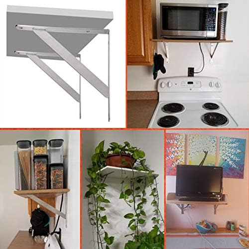 CLT Shelf Bracket 16” x 12" Max Load: 550 lb Heavy Duty Stainless Steel ...