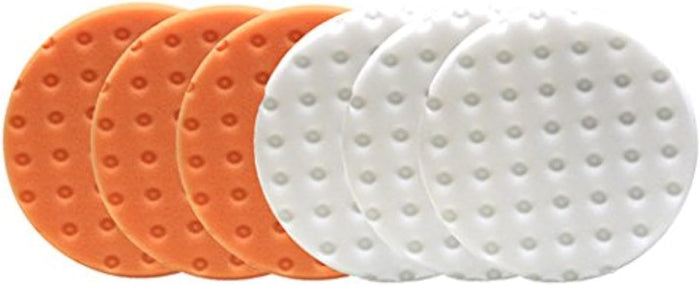 Smart Foam Pads Dual Action 5.5 inch Cut and Polish Combo | Perform 2-Step (6-Piece)