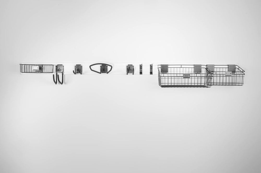 Handi Tool Rail with Deluxe Hook & Basket Kit