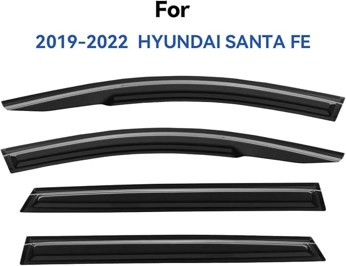 Window Visors Rain Guards for 2019 2020 2021 2022 2023 Hyundai Santa Fe