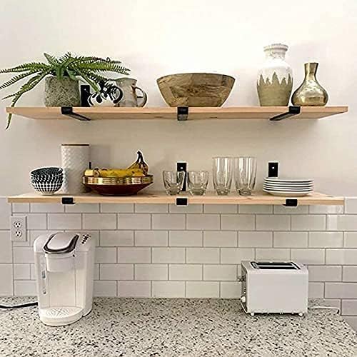 WEKIS Shelf Brackets 12 Inch, Strong Heavy Duty Floating Shelf Brackets Pack ...