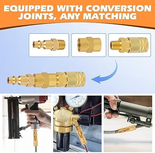 Industrial Air Coupling,1/4" NPT Plug and Air Hose Coulper,and FNPT Plug...