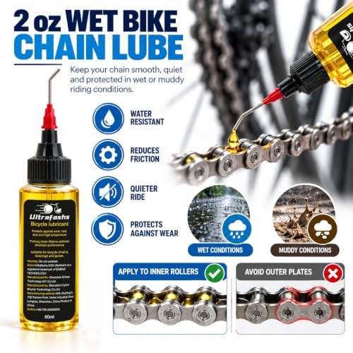 Bike Cleaning Kit, 13-Piece with Degreaser, Lube & Chain Scrubber