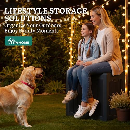 YITAHOME 31 Gallon Deck Boxes Set of 2