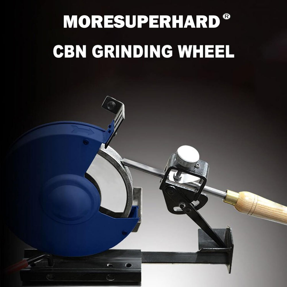 CBN Grinding Wheel 6 Inch 180 Grit, 1" Wide, 1/2" Arbor, for HSS To...