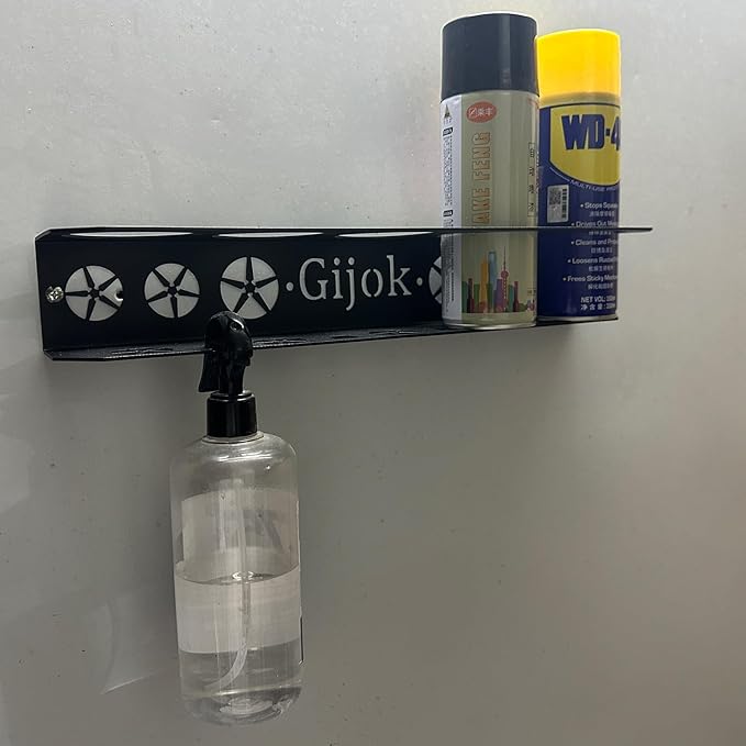 4 Pack Five Cans Wall-Mounted Steel Aerosol Spray Can Holder, Steel Wall Mount