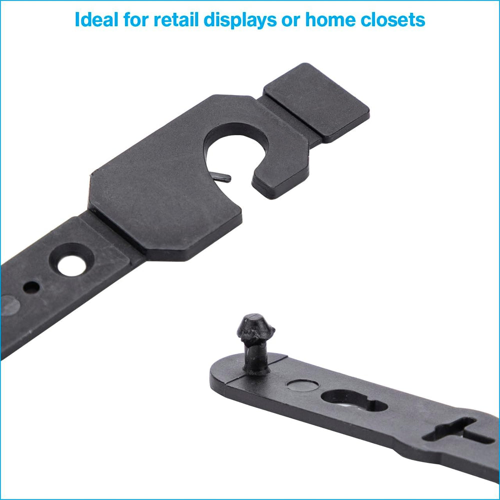 SSWBasics Black Plastic Belt Hangers - Pack of 100