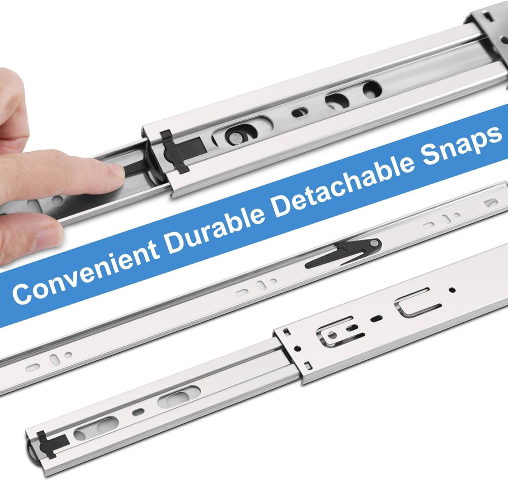 22 Inch Soft Close Drawer Slides, 5 Pairs