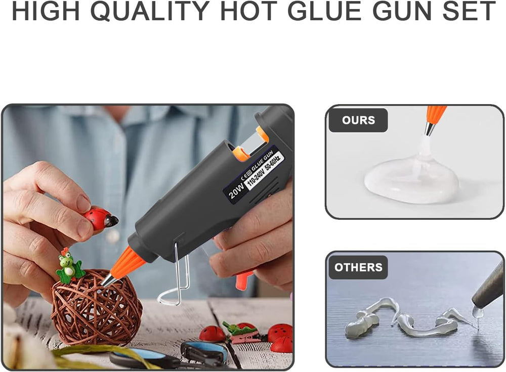 Hot Glue Guns and Sticks Set Mini Kit for Craft DIY and Home Repair 10Pack