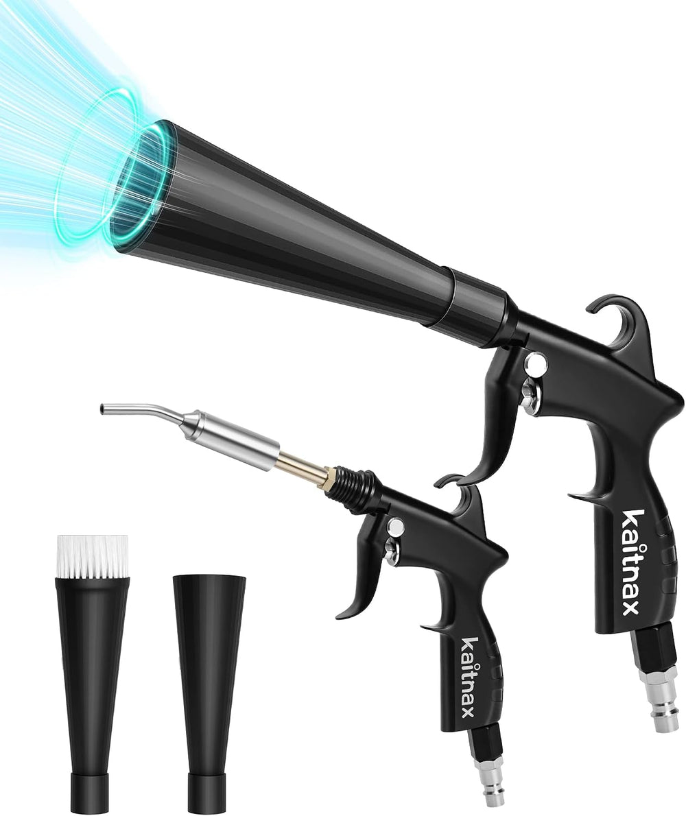 Kaitnax Car Cleaning Gun with 360° Nozzle & Dust Brush | High Pressure Ai...