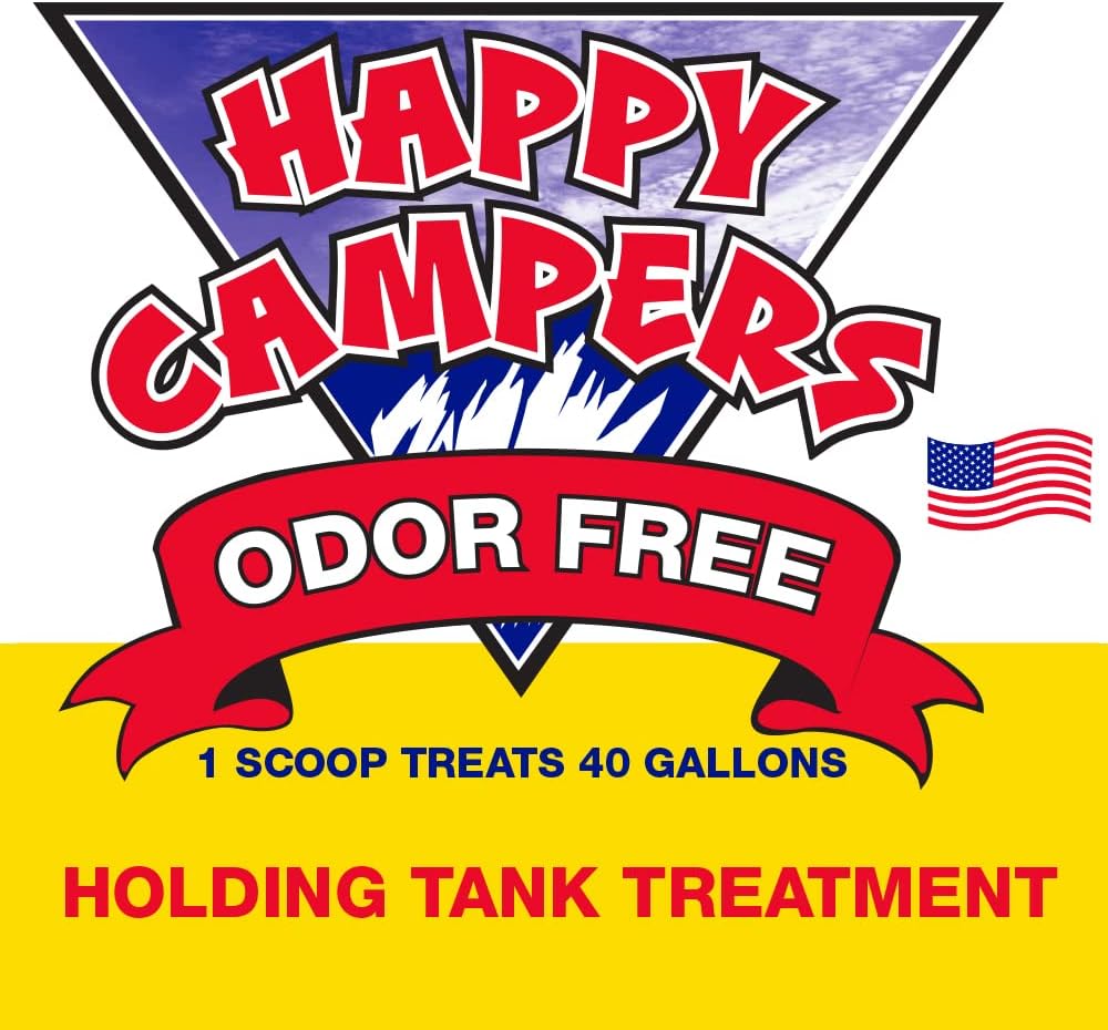 Happy Campers RV Black Tank Treatment & Gray Tank Deodorizer– 64 Treatments