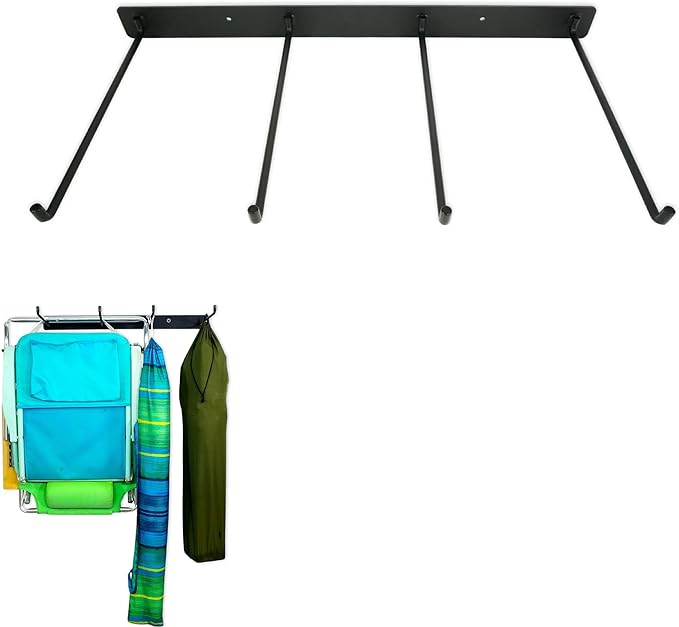 StoreYourBoard Double Chair Storage Rack – 2 Pack Heavy Duty Folding Chair Rack