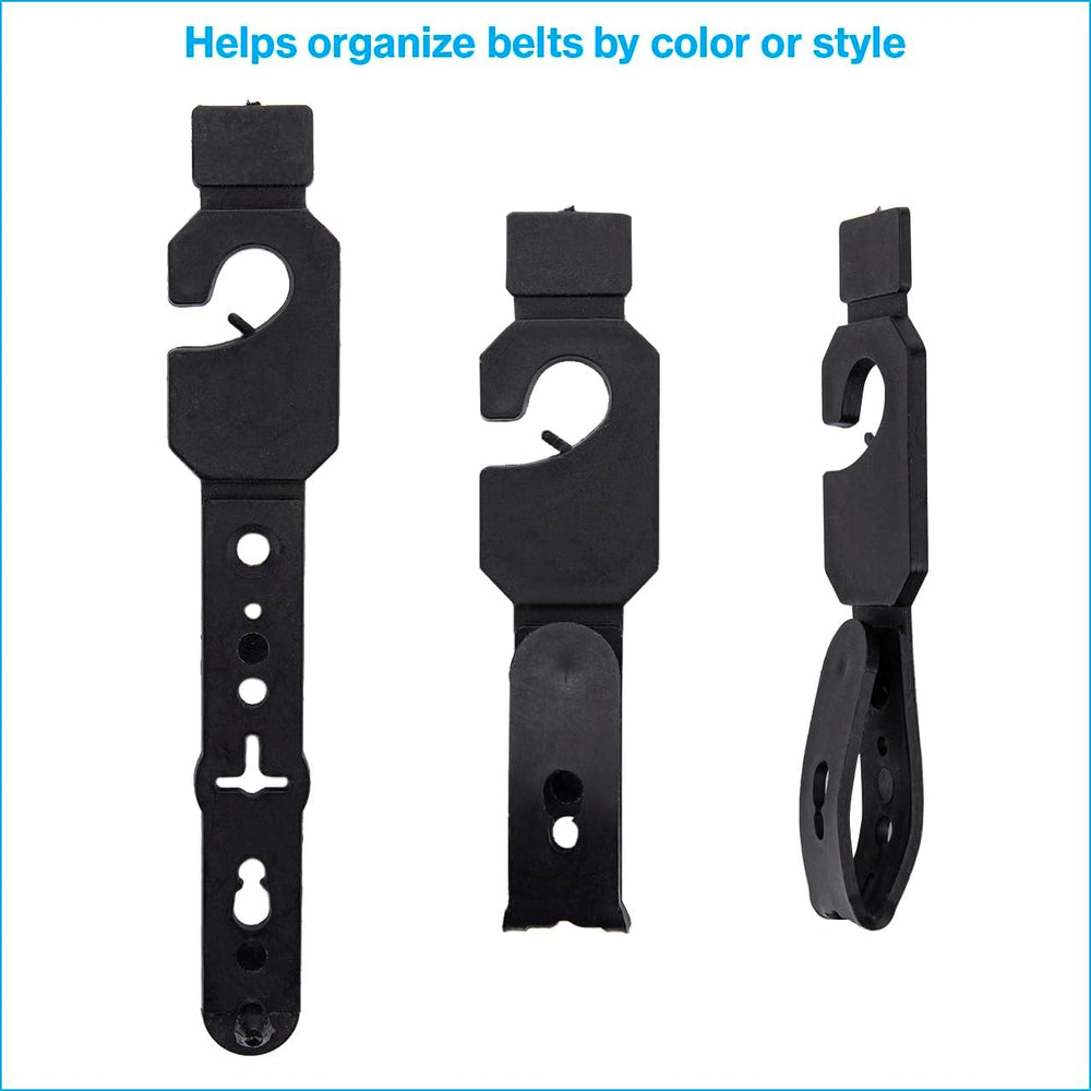 SSWBasics Black Plastic Belt Hangers - Pack of 100