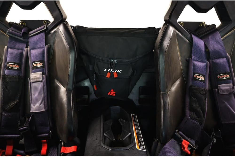 Tusk UTV Cab Pack Black – Off-Road Utility Vehicle Storage Accessory - Compat...