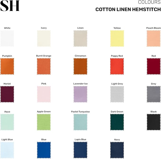 Solino Home Cotton Linen Table Runner 72 Inches Long - Hemstitch Linen Table ...