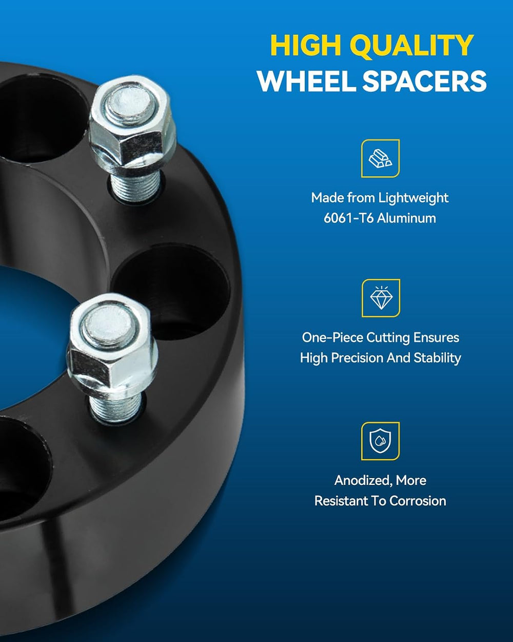 PHILTOP 5x5 to 5x4.75 Wheel Adapters 1 inch for 2008-2014 Grand Caravan, 4 Pc...