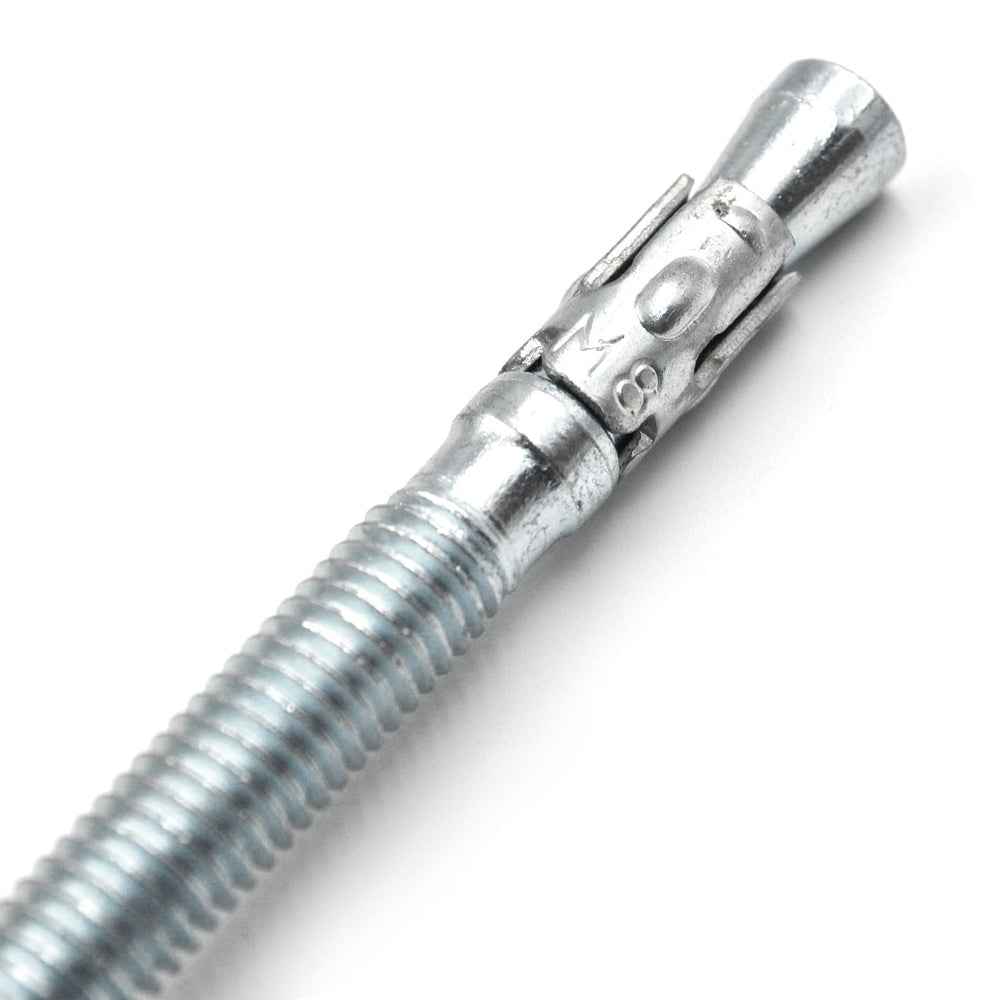 100-Pcs Wedge Anchors for Concrete,5/16" x 4"(M8x100mm) Zinc Plated...