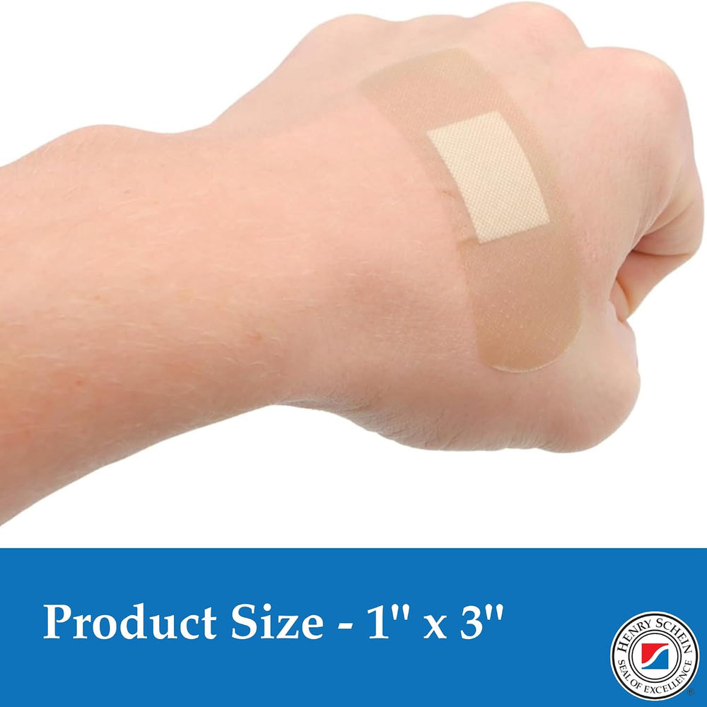 Henry Schein Sheer Strip Adhesive Bandages, 1" x 3", Sterile, 1500 Ct