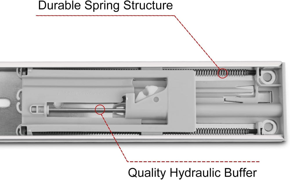 22 Inch Soft Close Drawer Slides, 5 Pairs