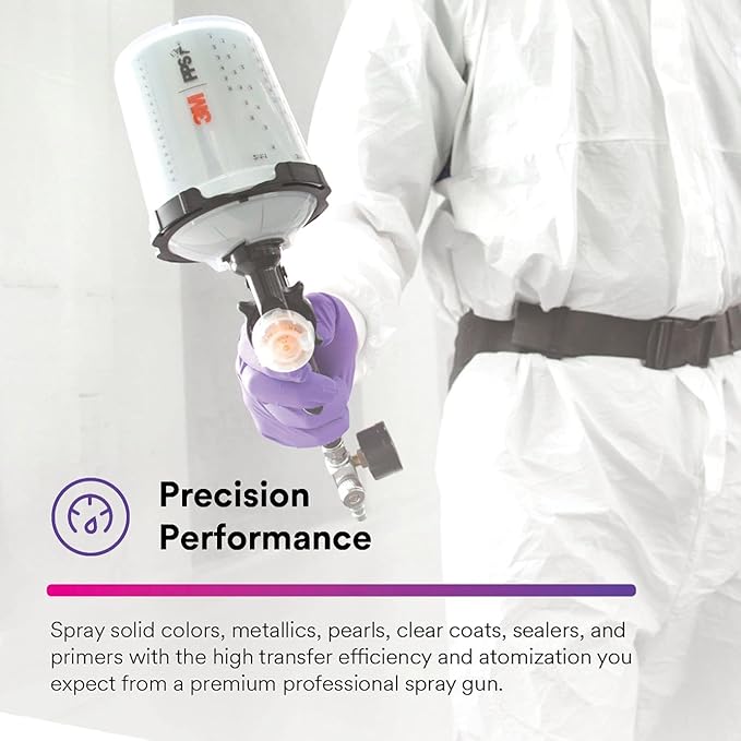 3M Performance Gravity HVLP Atomizing Head Refill Kit, Size 1.2, (5 Pack)