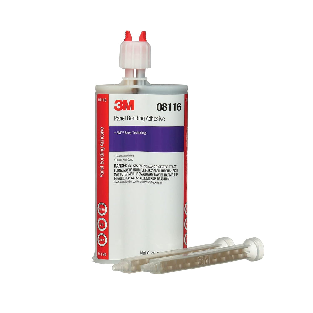 3M Panel Bonding Adhesive, 08116, 200 ml/6.75 fl oz Cartridge, Black