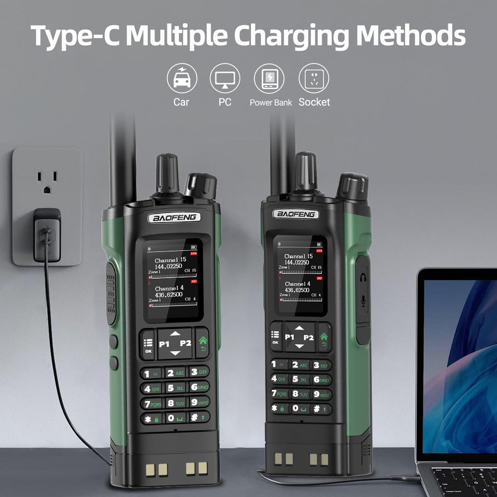baofeng DM32 Radio DMR Ham Radio Handheld Long Range Walkie Talkies Rechargea...