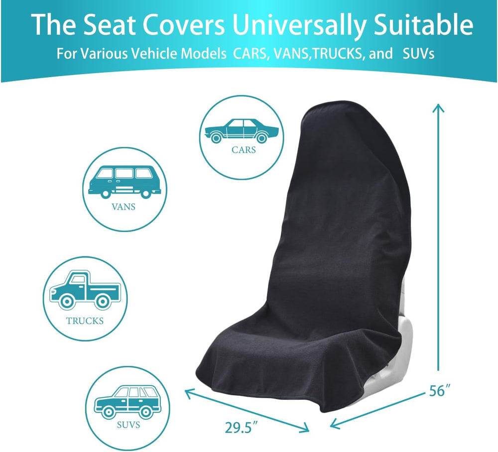 Car Seat Covers Universal Car Protective Front Seat Covers Washable Non-Slip ...