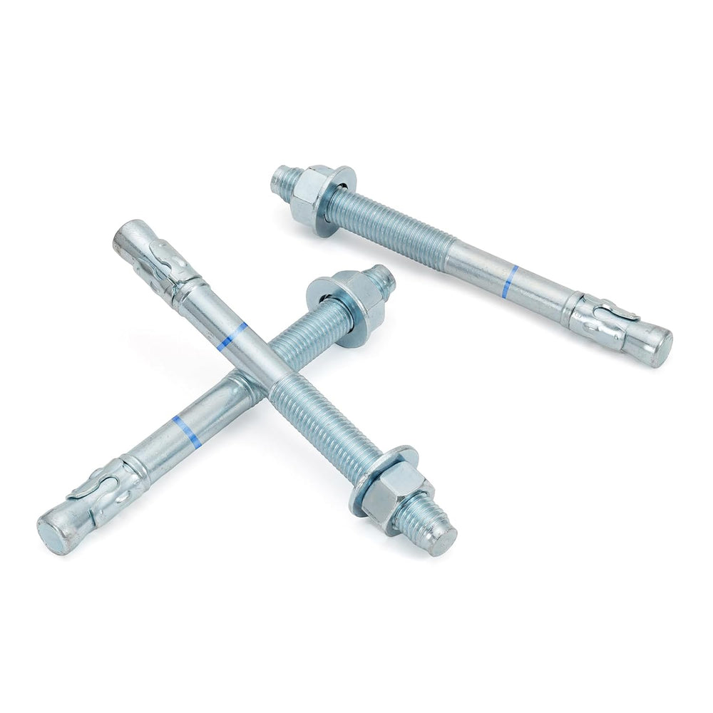 3/4" x 12" Concrete Anchors (10 Pack) 3/4 inch Wedge Anchors Bolts ...