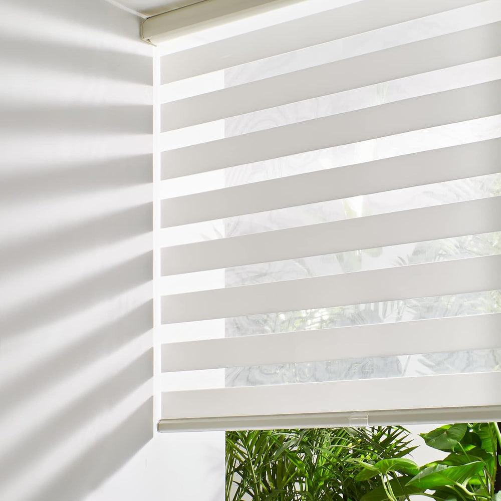 Persilux Cordless Zebra Roller Window Shades Free-Stop Roller Blinds Light