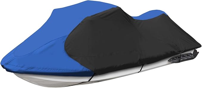 Trailerable Jet Ski Cover, Waterproof Marine Grade 600D Heavy Duty Polyester