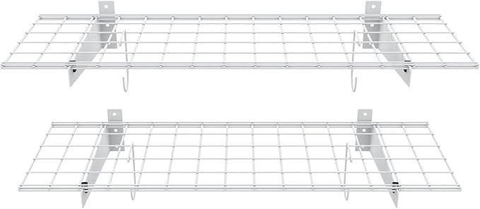 TORACK 2 Pack Garage Storage Wall Shelves
