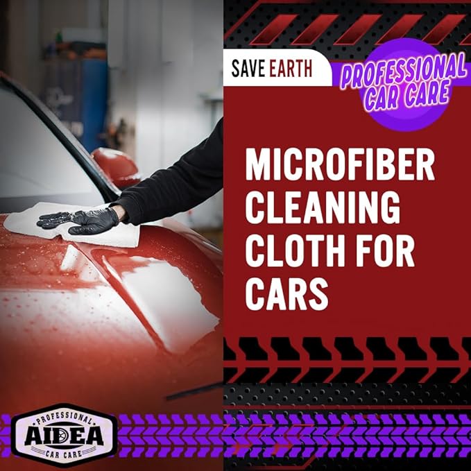 AIDEA Microfiber Cleaning Cloth White 150PK, Microfiber Towels
