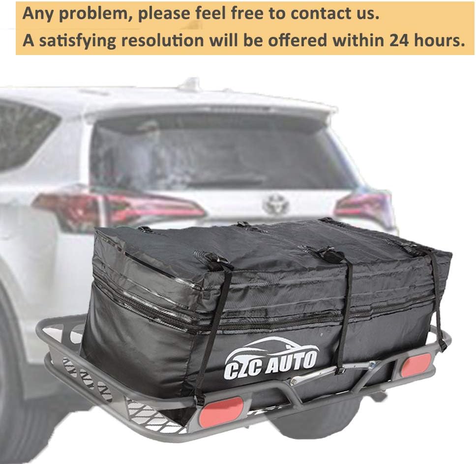 CZC AUTO Expandable Hitch Cargo Carrier Bag 9.5 cu. ft Extends to 11.6 cu. ft...
