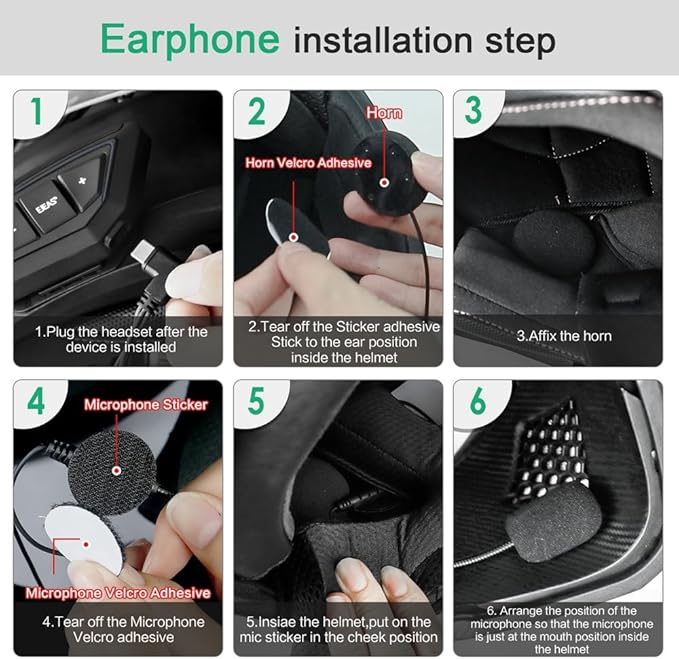 Motorcycle Bluetooth intercom MS20 2000m Helmet Intercom, 20 Riders Motorcycle
